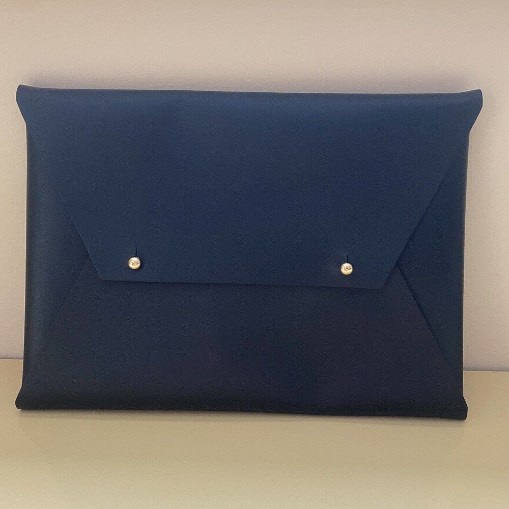 NEW Tribe Alive Black Leather Clutch Pouch - Rachel Zoe box Of Style